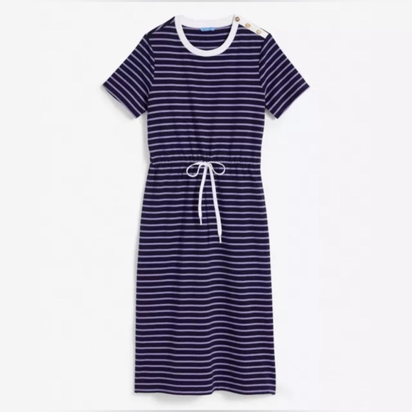 Draper James Tie Waist Striped Short Sleeve Midi Dress Size a medium - Picture 14 of 14